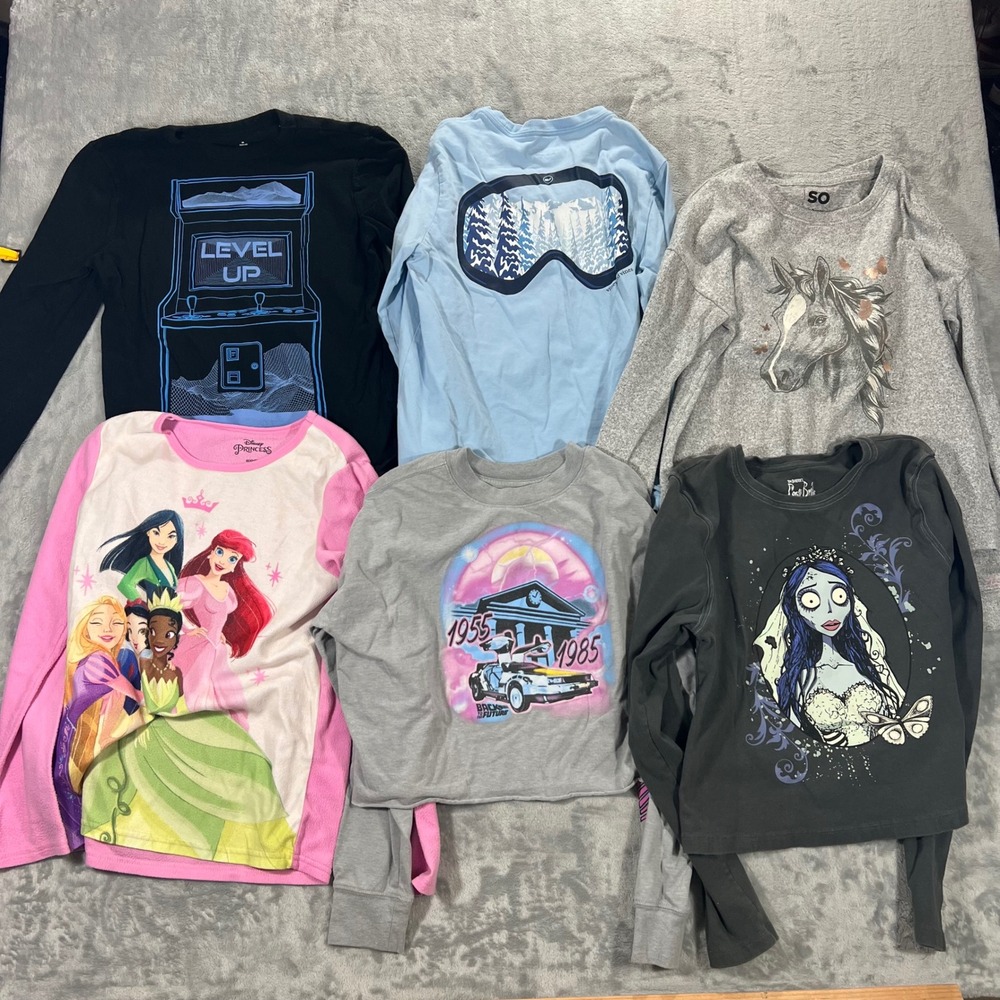Kids Clothing Lot 36pc Size 6-Teen Zara Nike Disney Adidas Character Mix Winter - Picture 12 of 14